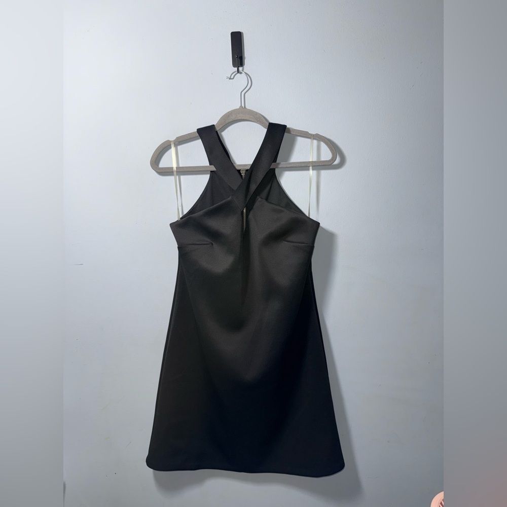 Bar III Womens Black Solid A-line Mini Dress Size Medium EUC Night out Date